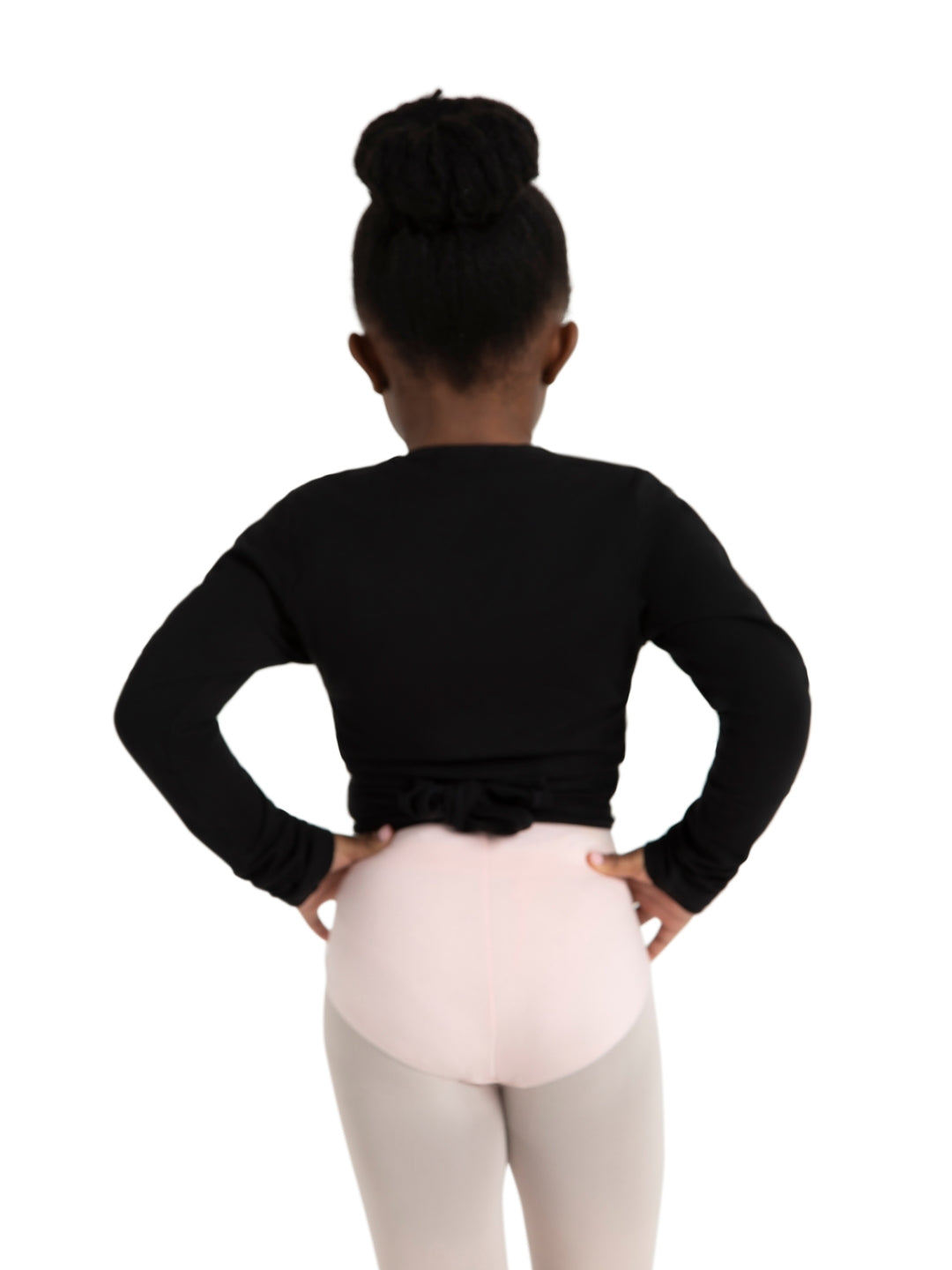 Capezio Wrap Top Girls Black CC850C