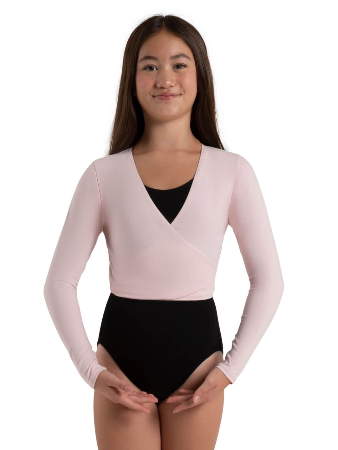 Capezio Wrap Top Girls Pink CC850C