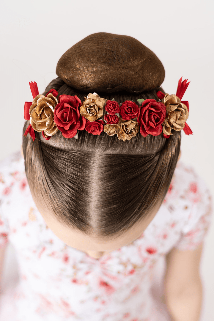 Danse De Paris A0006L Hair Blossom - Gold/Red