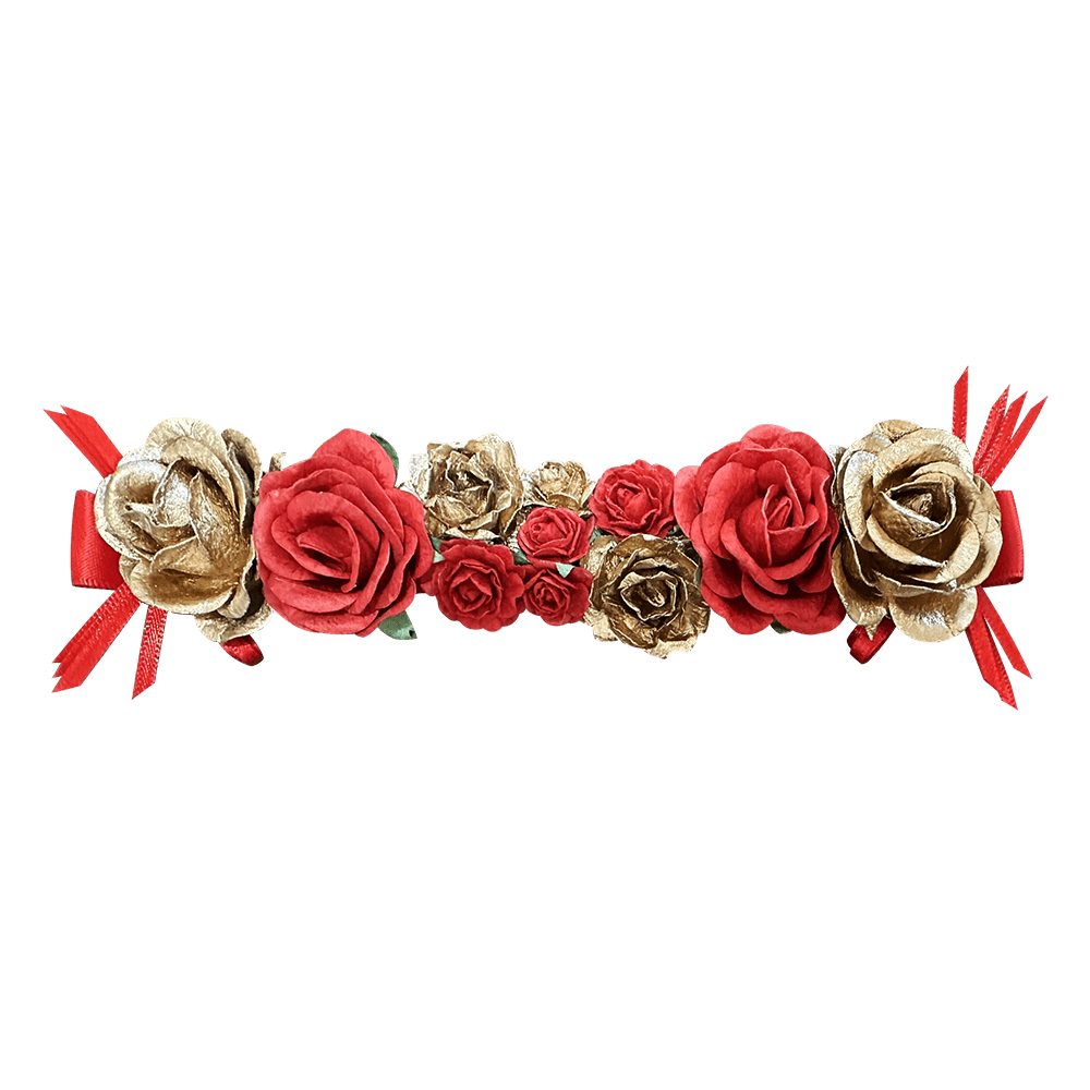 Danse De Paris A0006L Hair Blossom - Gold/Red