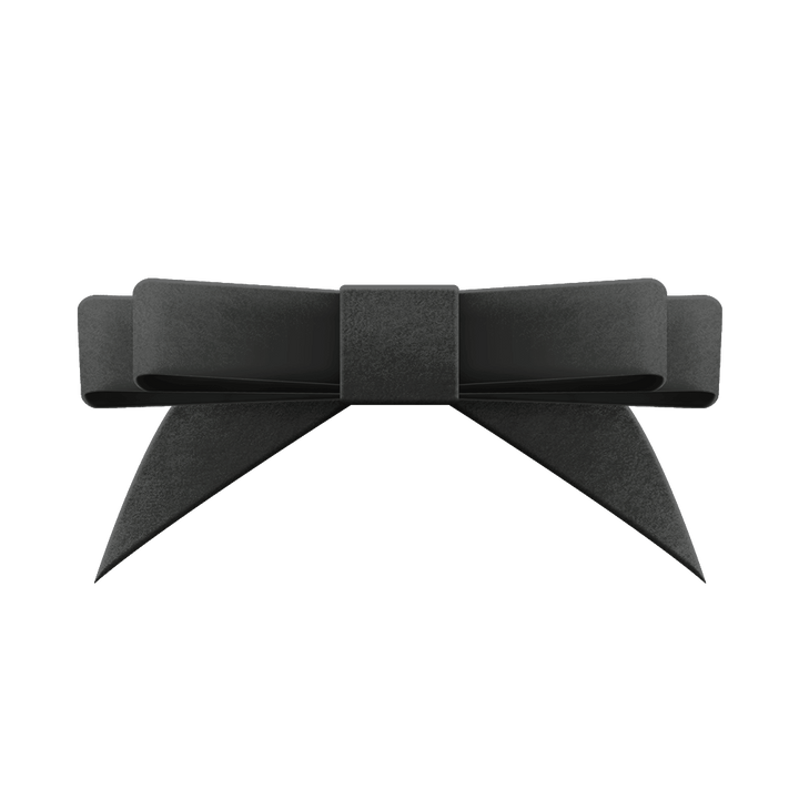 Danse De Paris A0035L Velvet Bow - Ebony