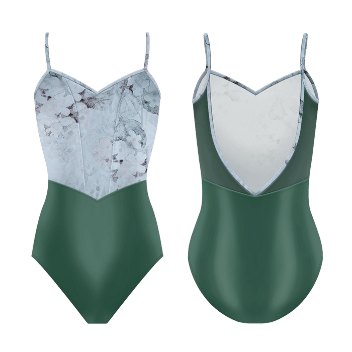 Danse De Paris Chanelle Camisole Leotard - Olive