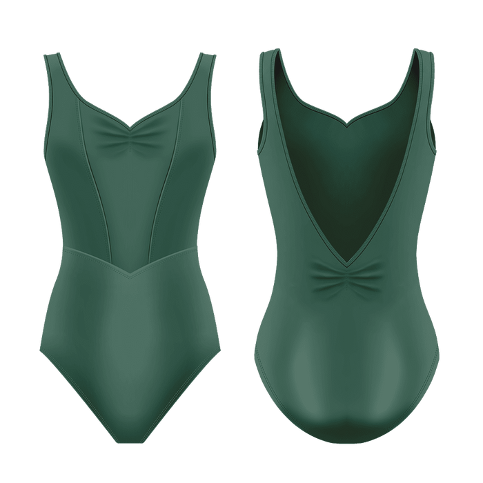 Danse De Paris Margot Tank Leotard - Moss