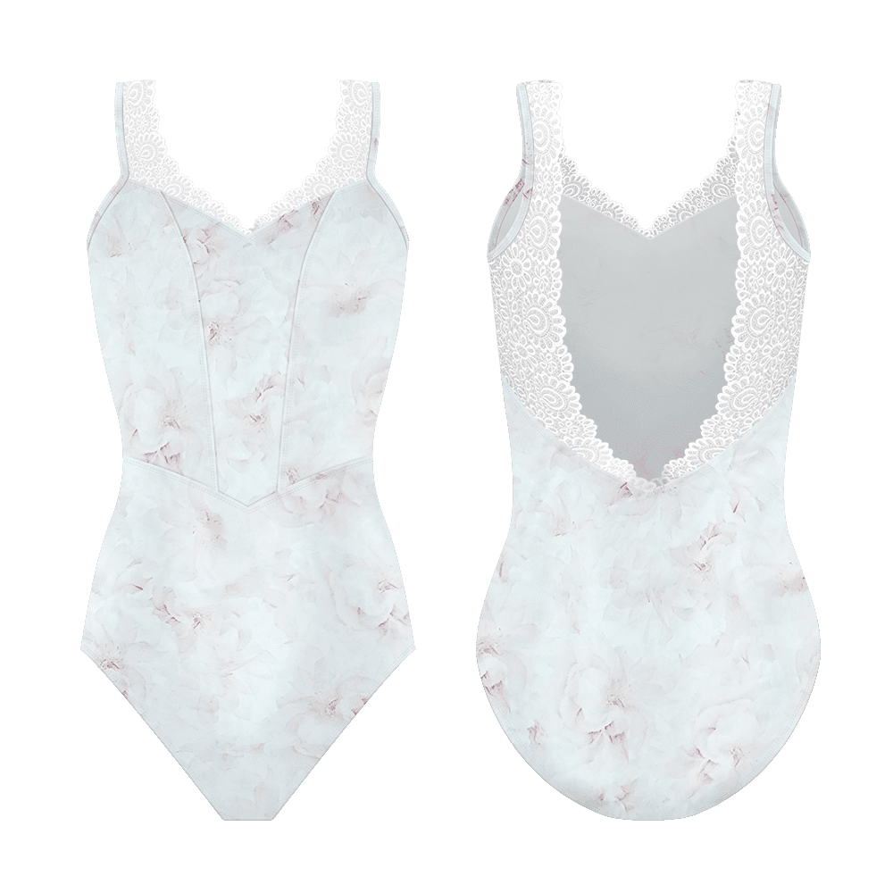 Danse De Paris Moulin Tank Leotard - Chantilly