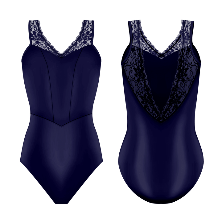 Danse De Paris Moulin Tank Leotard - Moulin Midnight 