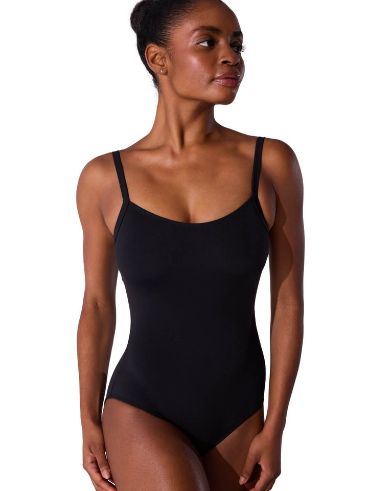 Capezio Soft Elegance Camisole Leotard with Bratek Black EL102W