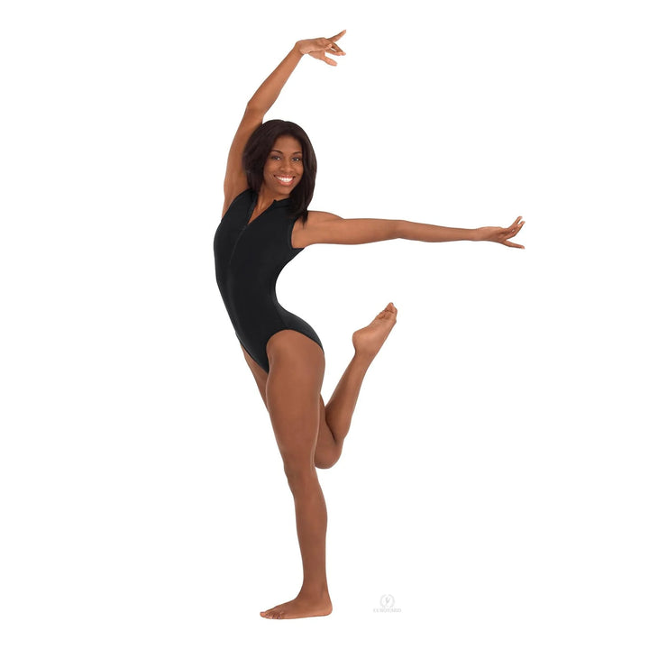Eurotard Microfiber Zipper Front Leotard - Adult