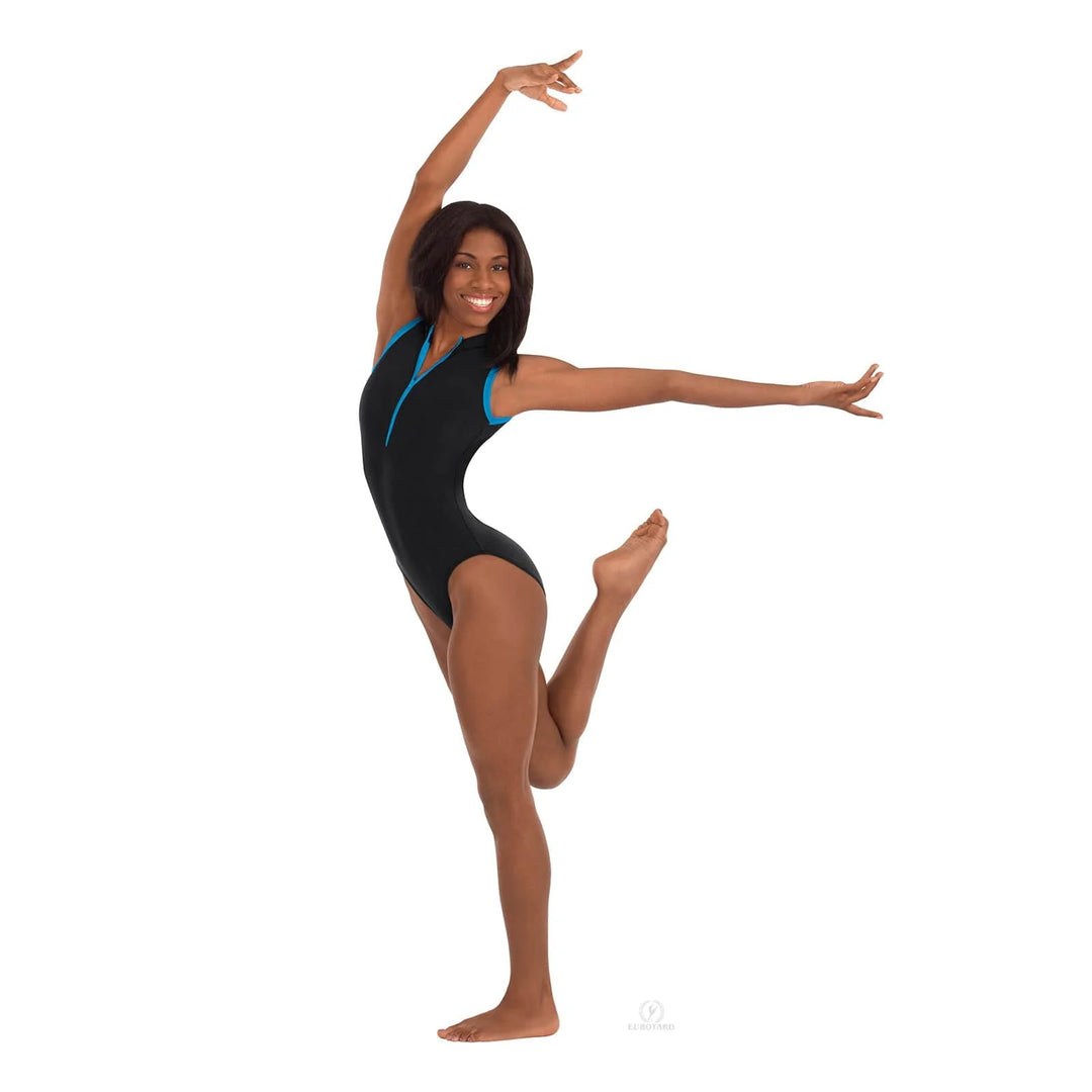 Eurotard Microfiber Zipper Front Leotard - Adult