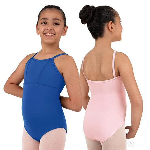 Eurotard 1001C Girls Cotton Lycra® Princess Seam to Empire Waist Camisole Leotard - Child