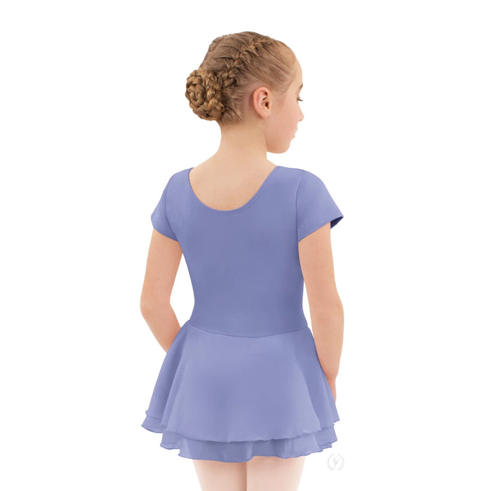 Eurotard 10467 Cotton Lycra® Short Sleeve Dance Dress - lilac