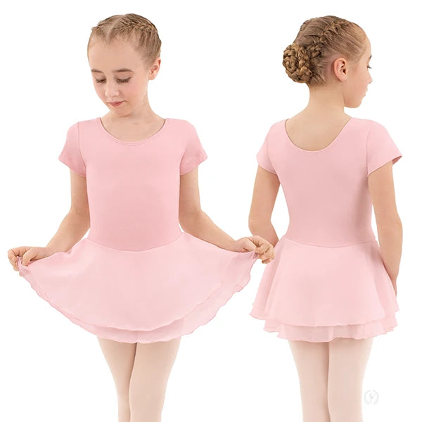 Eurotard 10467 Cotton Lycra® Short Sleeve Dance Dress - pink