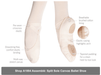 Eurotard A1004C Assemblé Split Sole Canvas Ballet Slipper - Child 1