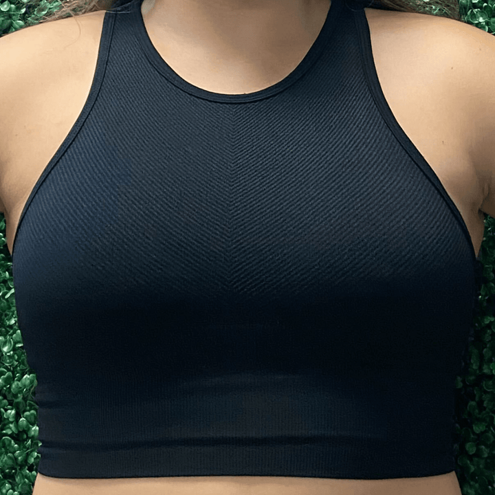 Chevron Sports Crop Tank