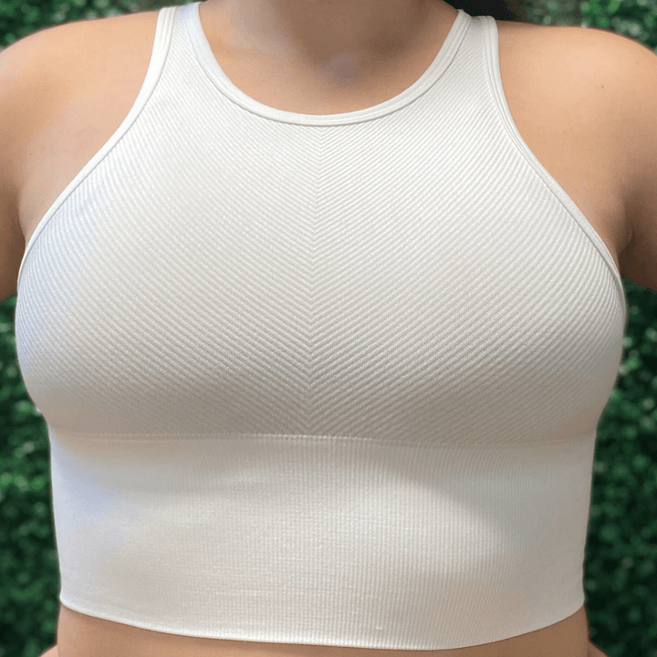 Chevron Sports Crop Tank