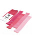 Pink resistance bands with a carrying case on a white background