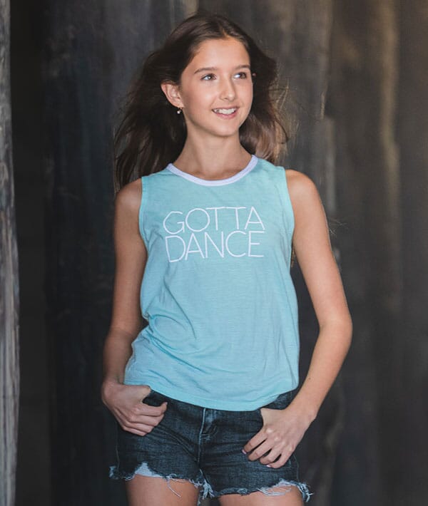Gotta Dance - Girls Twist Back Tank