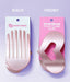 Heartbeat flat claw clip with packaging on a purple background