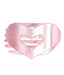 Pink heart-shaped hair clip on a white background