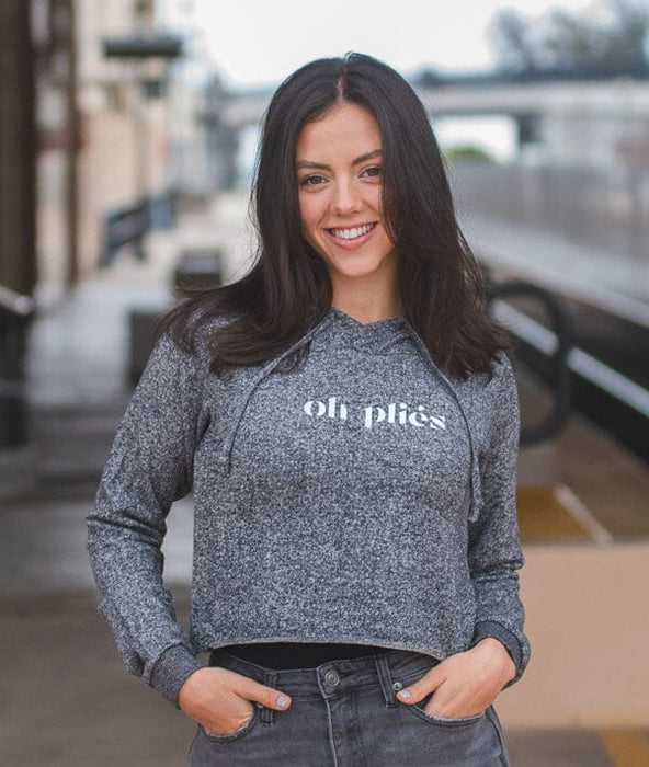 Oh Pliés Crop Hoodie