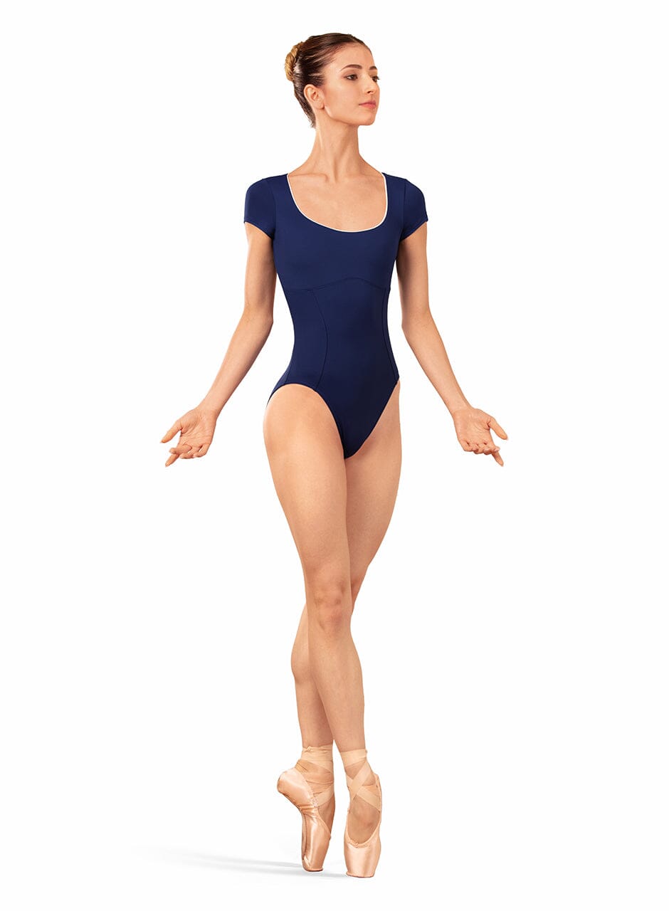 Bloch Alpheus Cap Sleeve Leotard with an Open Back -Closeout