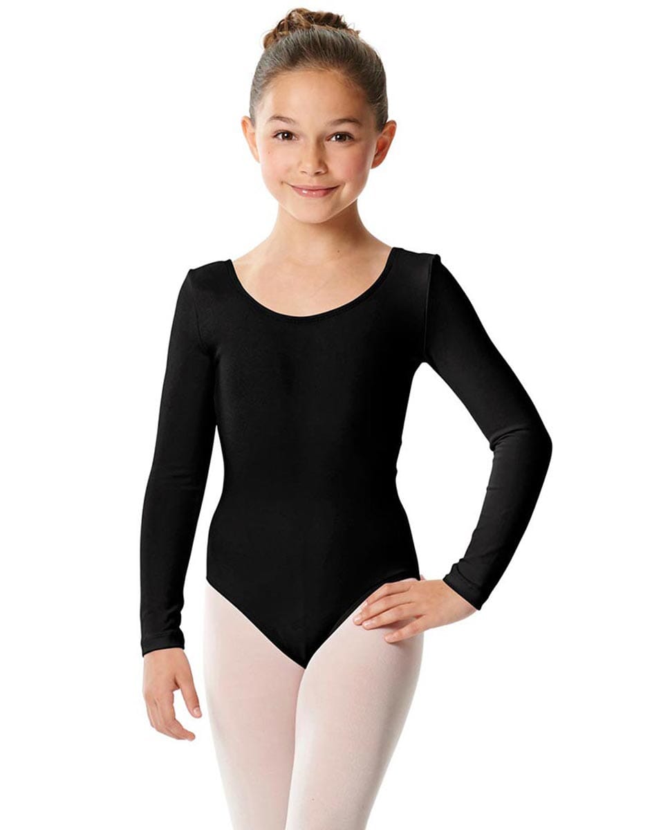 Lulli Girls Long Sleeve Cotton Ballet Leotard Liv- Closeout