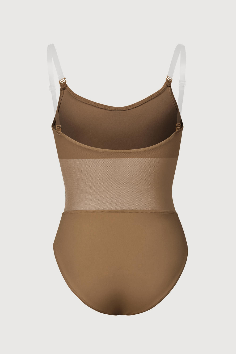 Girls Sunna Mesh Panel Bodysuit - CB3387 - Almond