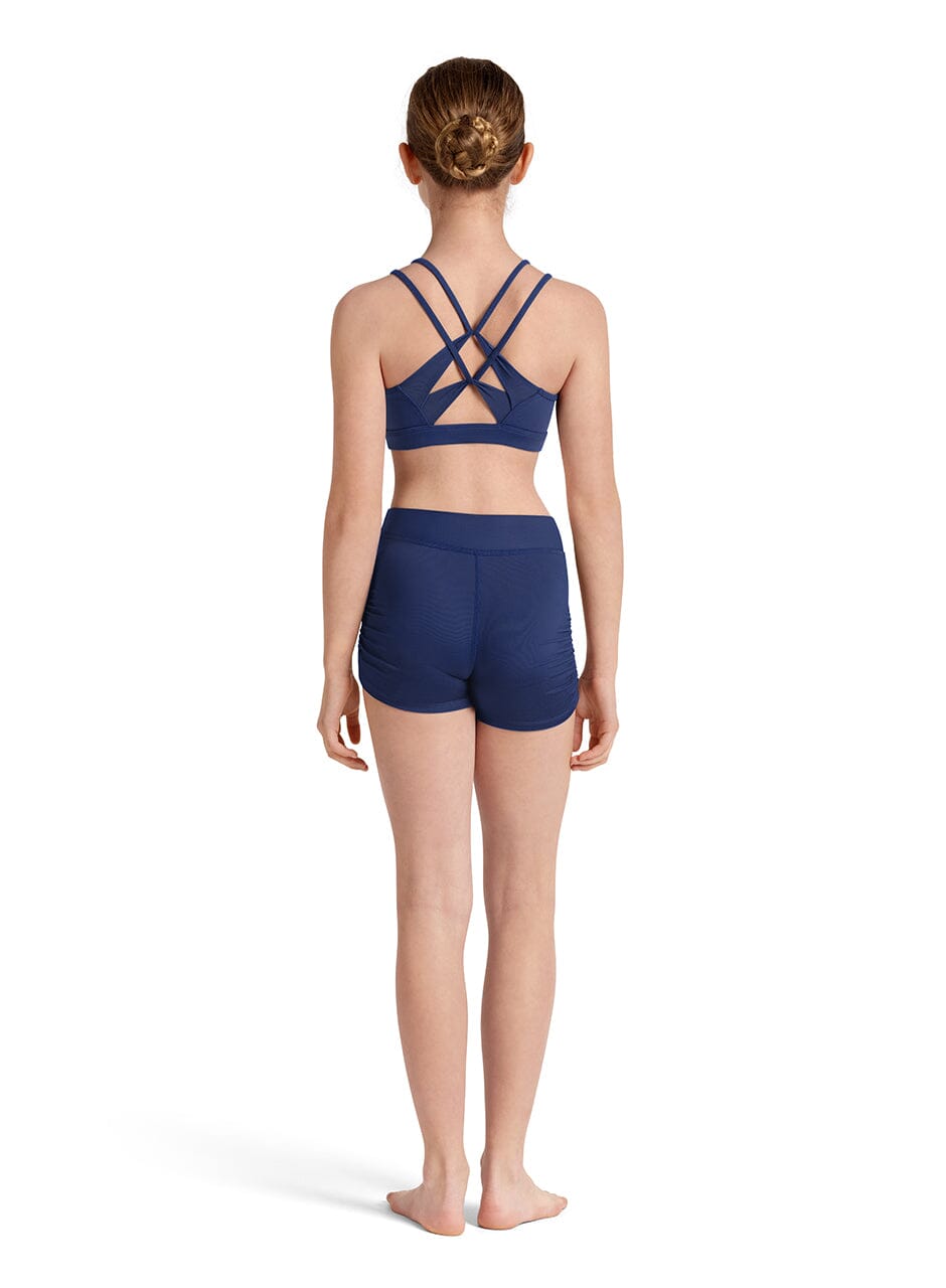 Mirella M30005C Cross Back Crop Top ink back