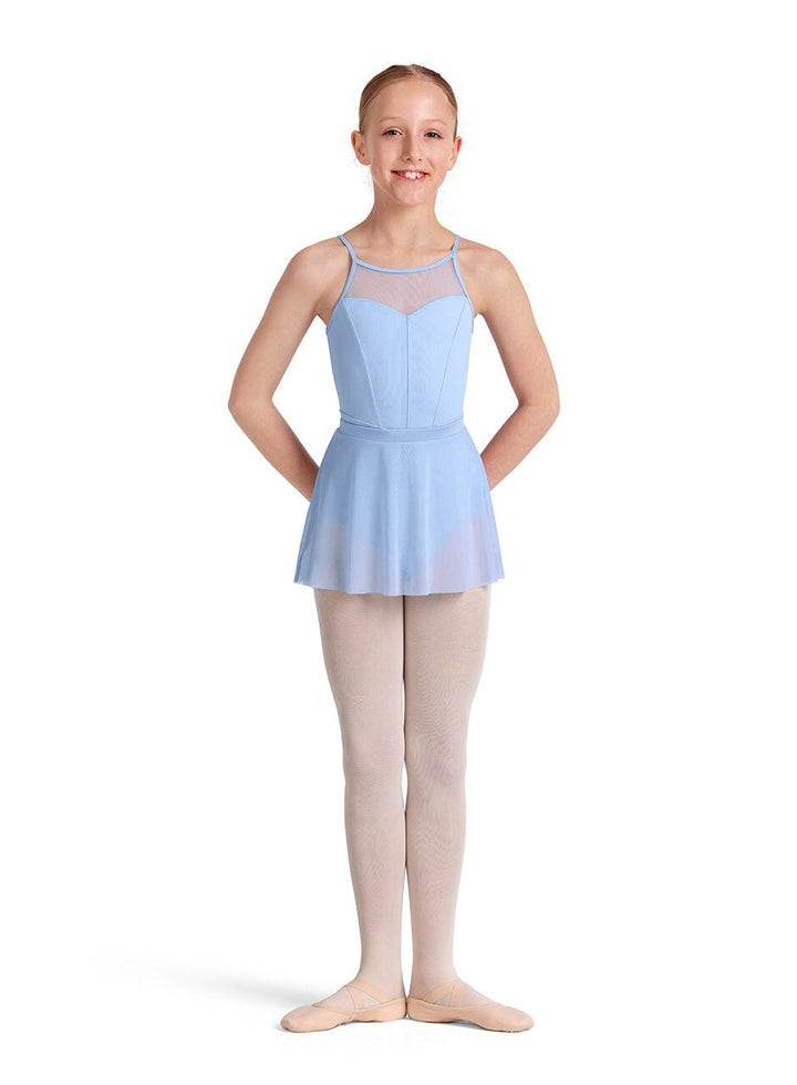 Mirella MS10002C Elastic Waist Skirt blue front