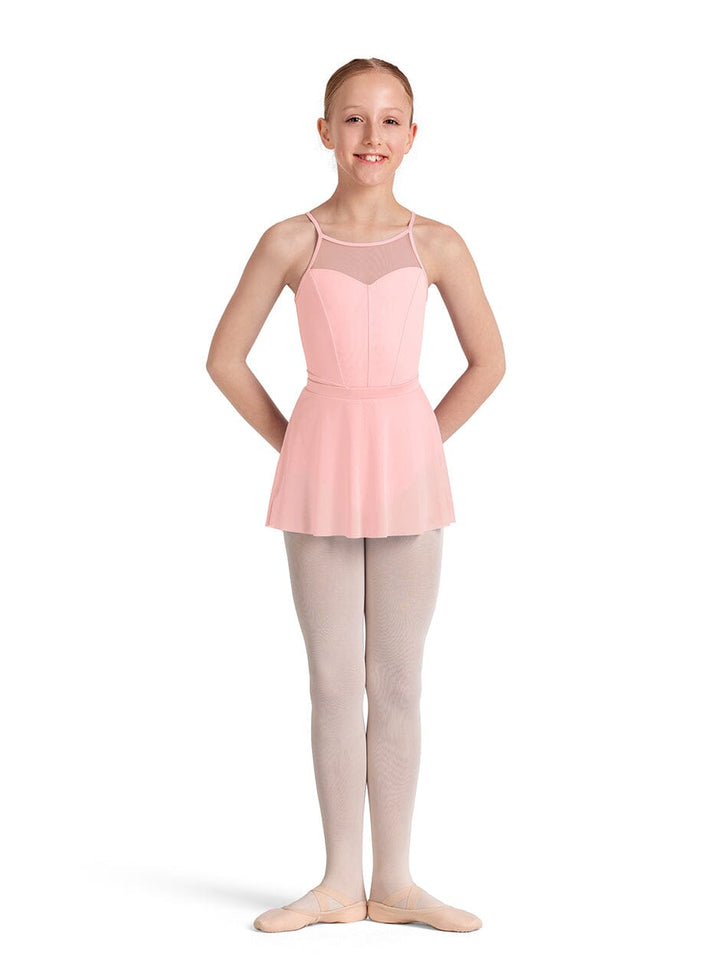 Mirella MS10002C Elastic Waist Skirt pink front