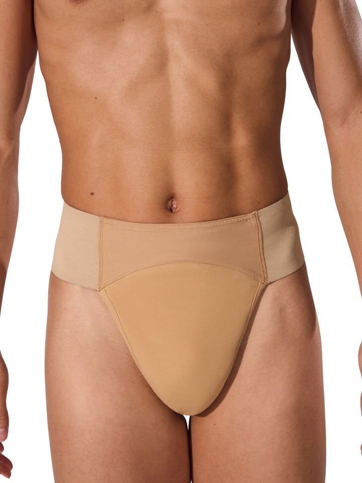 Capezio Mens Quilted Cotton Panel Thong Dance Belt