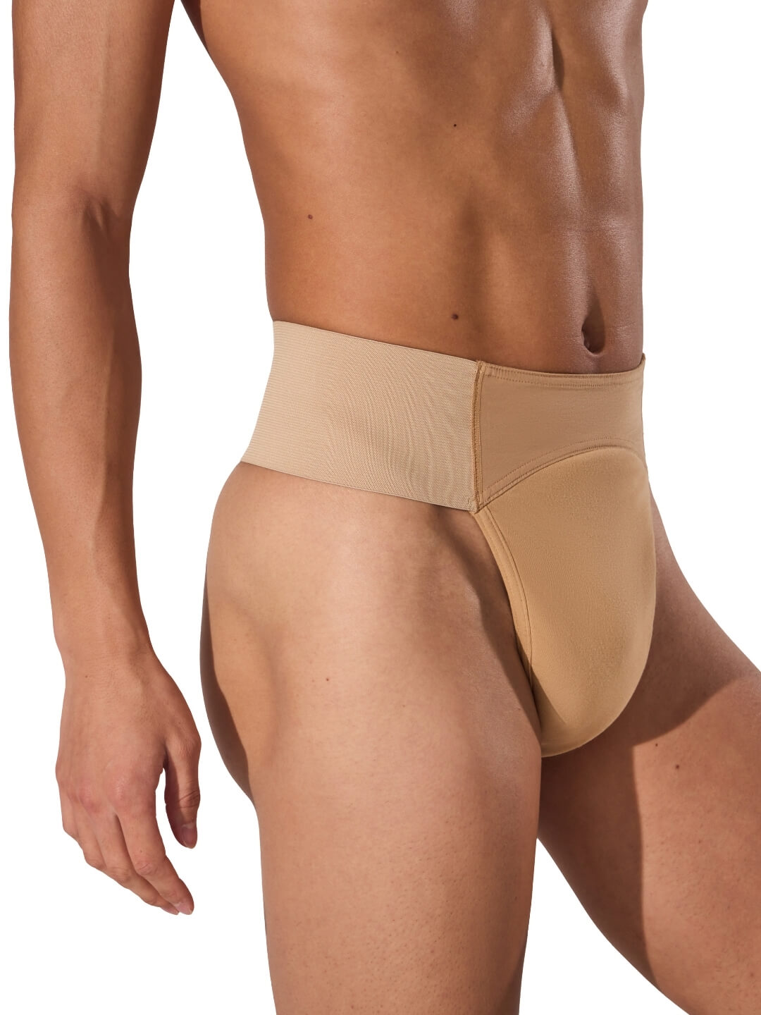 Capezio Mens Quilted Cotton Panel Thong Dance Belt