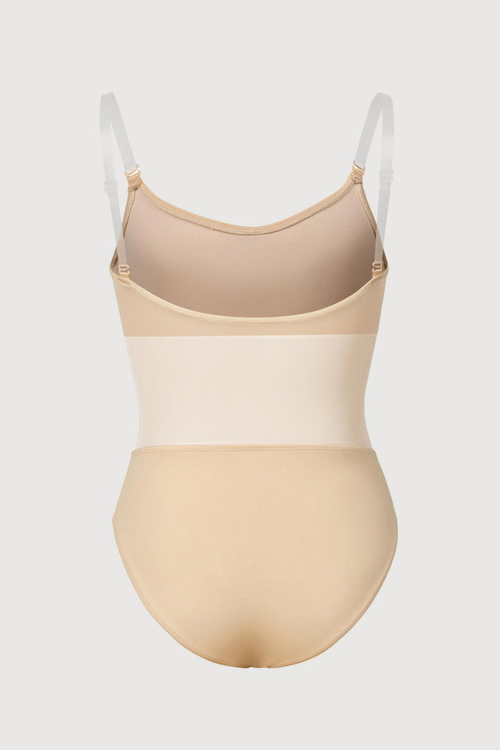 Girls Sunna Mesh Panel Bodysuit - CB3387 - Sand