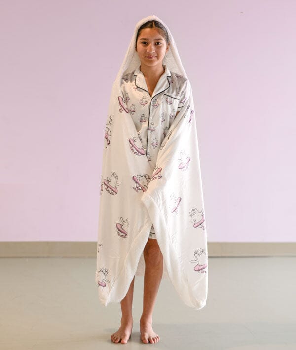 Paw De Chat Hooded Blanket