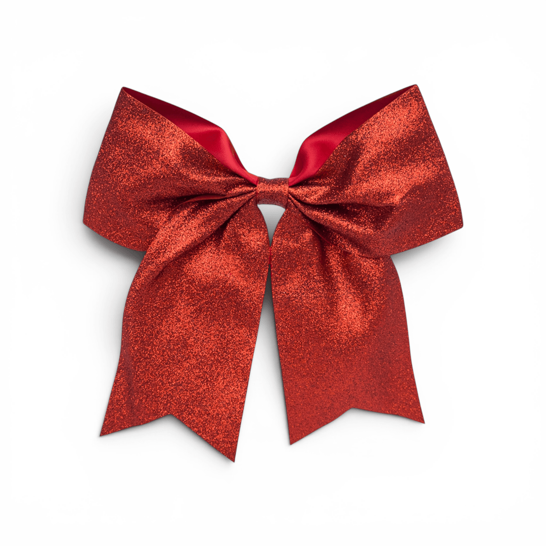 Long Tail Satin Glitter 8" Hair Bows
