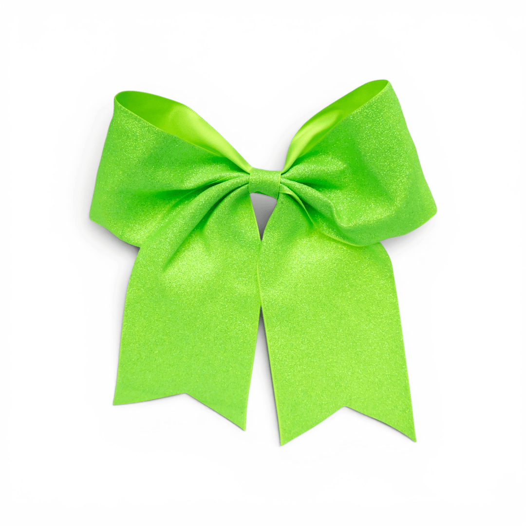 Long Tail Satin Glitter 8" Hair Bows