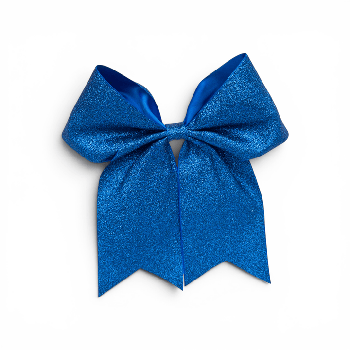Long Tail Satin Glitter 8" Hair Bows