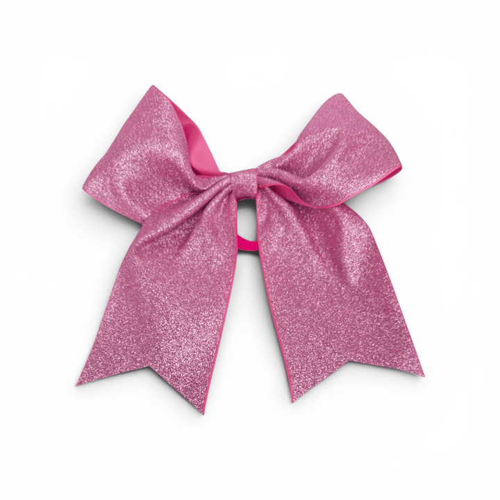 Long Tail Satin Glitter 8" Hair Bows