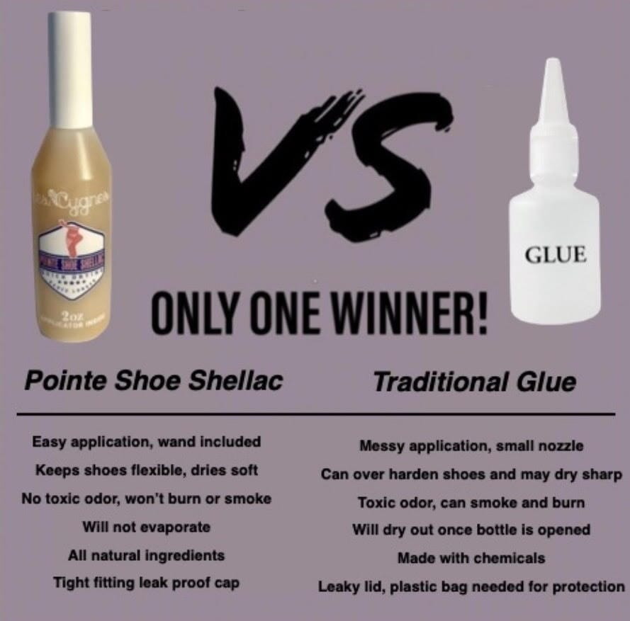 PointeShoeShellac VS Glue