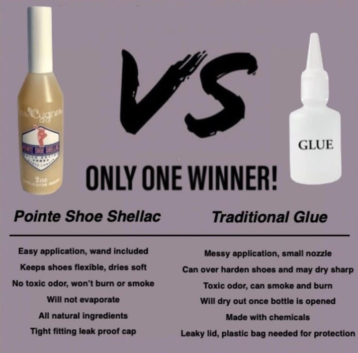 PointeShoeShellac VS Glue