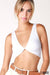 Reversible Twist Bra Top:  White