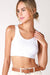 Reversible Twist Bra Top:  White Reverse