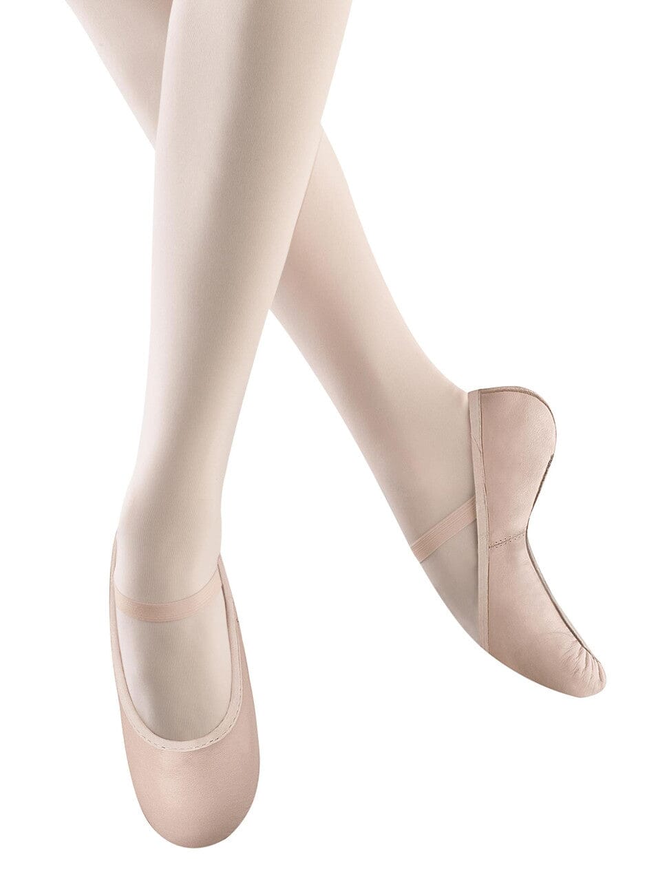 Ballet slippers on a white background