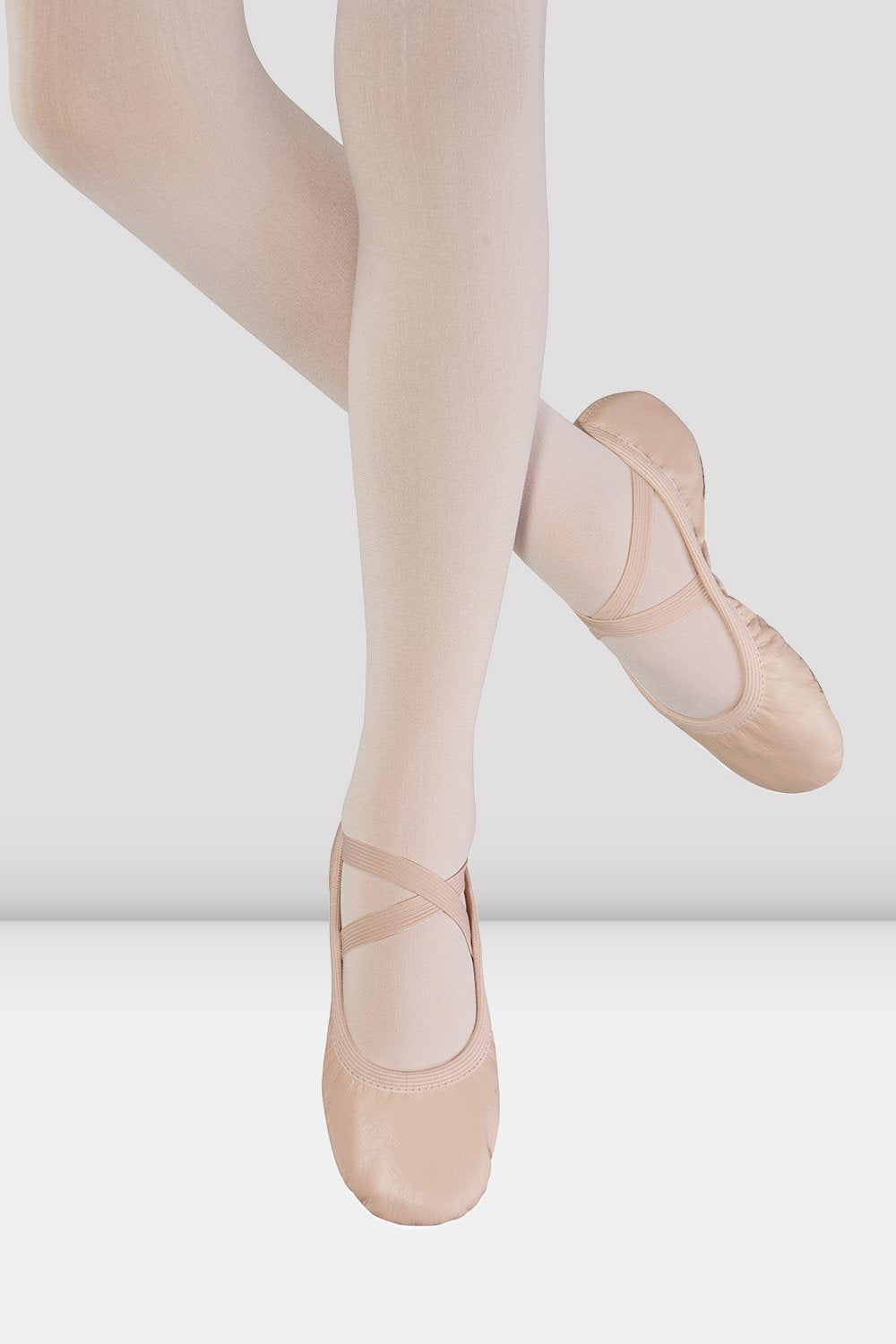 Childrens Odette Leather Ballet Shoes - S0246G - Pink Leather