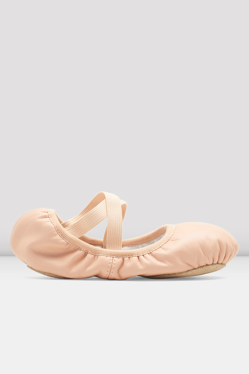 Childrens Odette Leather Ballet Shoes - S0246G - Pink Leather
