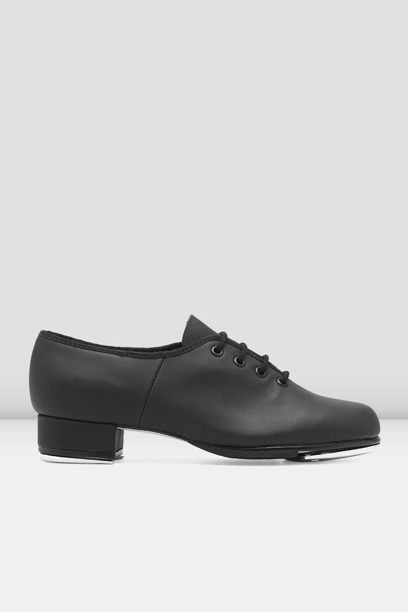 Ladies Jazz Tap Leather Tap Shoes - S0301L - Black Leather