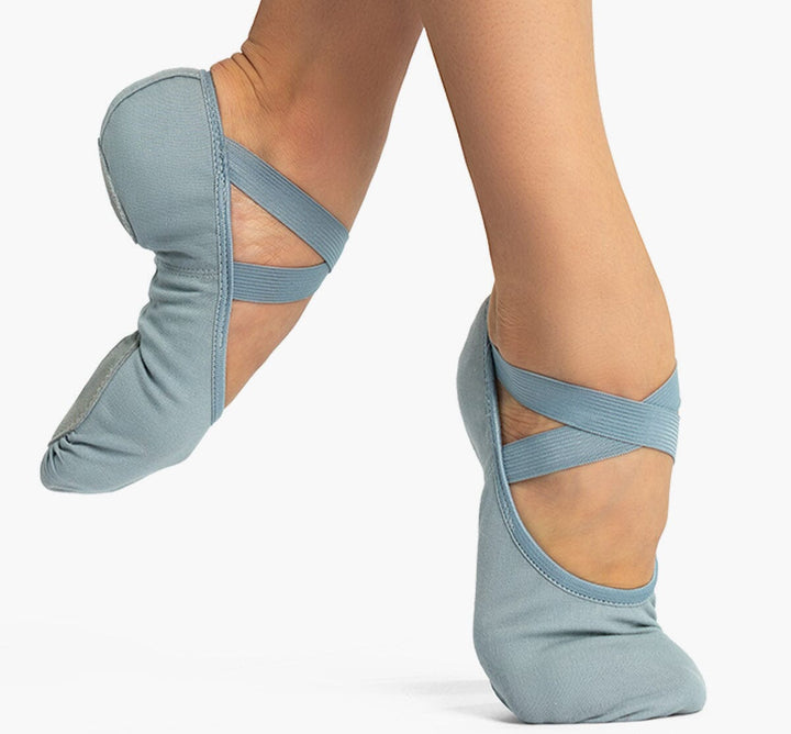 So Danca Split Sole Bali Canvas Shoe - SD18 in Grey