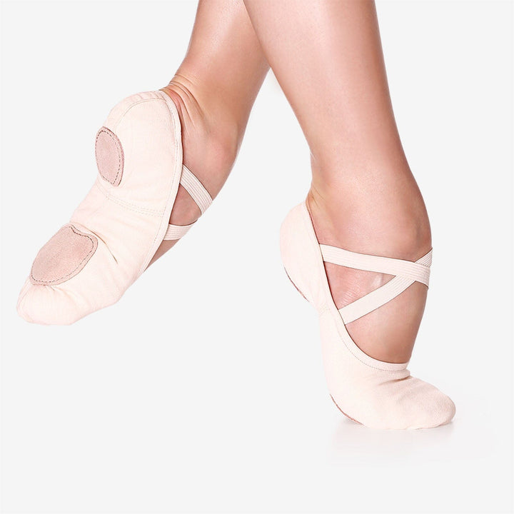So Danca Split Sole Bali Canvas Shoe - SD18 in Light Pink