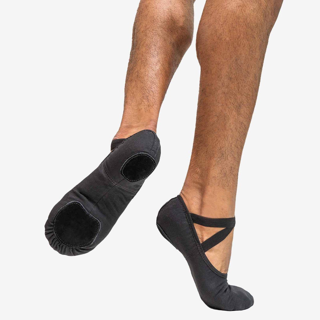 So Danca Split Sole Bali Canvas Shoe - SD18 in Black