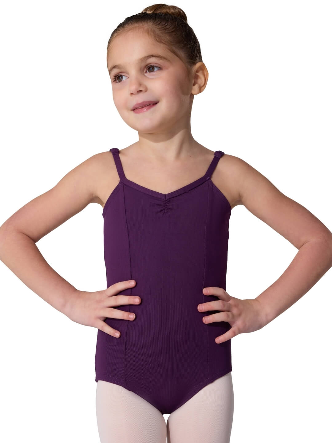 Studio Collection V Neck Camisole Leotard - Girls