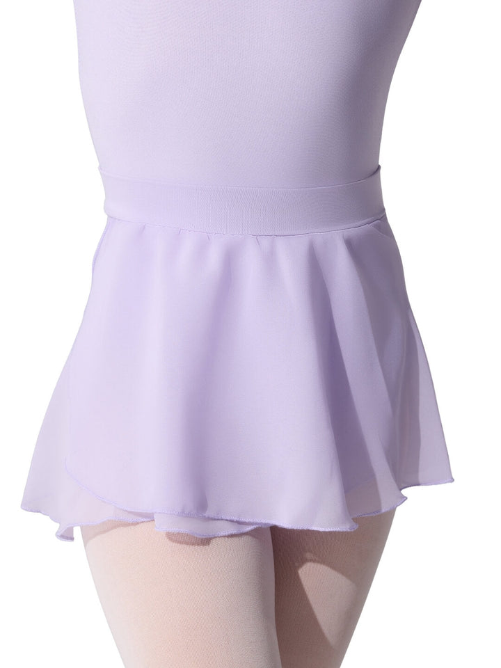 Light purple leotard with a skirt on a white background